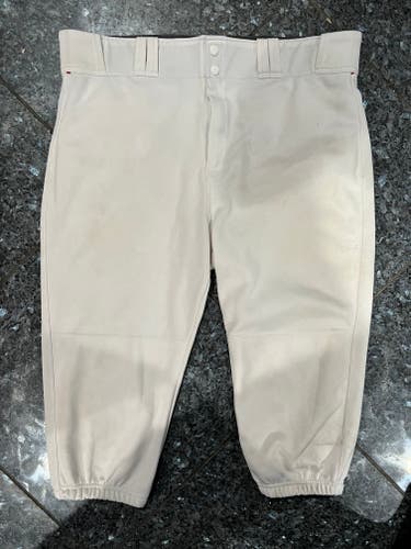 White Used XXL Adult Men's Easton Game Pants