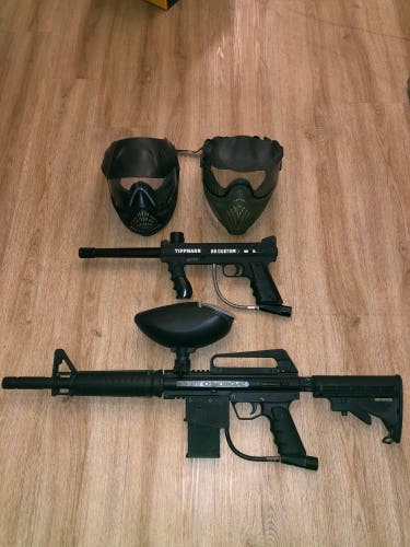 Used Paintball Package - Mask And Markers