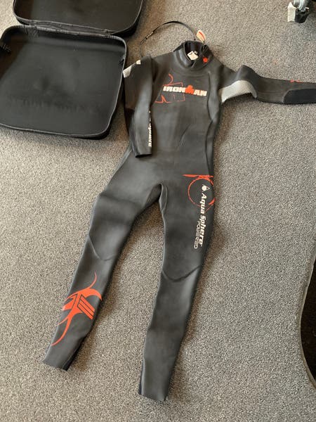 AQUA SPHERE Ironman Racer Triathlon Full Sleeve Wet Suit Size: XS