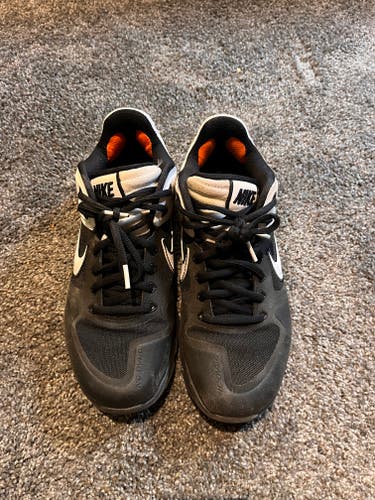 Black Size 8.0 (Women's 9.0) Adult Men's Nike Low Top Turf Cleats