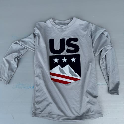 US Ski Team performance base layer long sleeve youth Medium