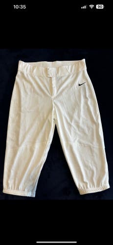 (BUNDLE) 2 Pairs: Nike Baseball Pants (white/gray) / Knickers / XL