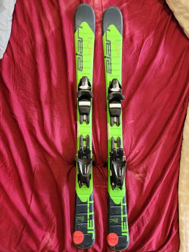 Used ELAN 110cm Kids skis JETT All-Mountain Skis with bindings