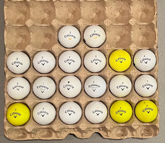 (20) Callaway assorted golf balls / superhot hex Warbird (lot R2)