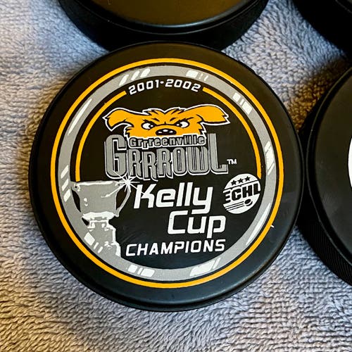 Greenville Grrrowl Kelly Cup Champions ECHL Hockey Puck