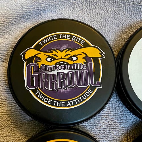 Greenville Grrrowl ECHL Hockey Puck