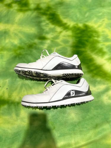 White Used Size 9.5(Men's Footjoy Pro SL Golf Shoes