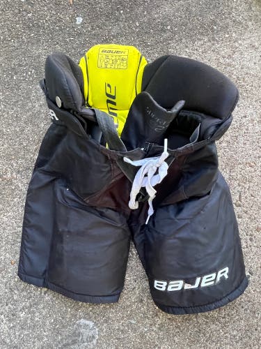 Used Junior Small Bauer Supreme S27 Hockey Pants Black OA1