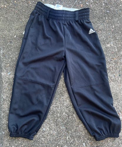 Used Adidas Aeroready Baseball Pants Youth Small Black A2-1