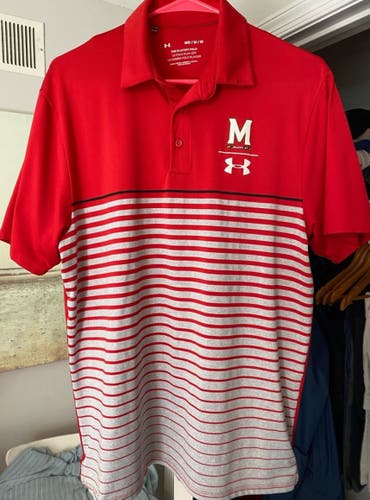 Maryland Lacrosse Team Issued Red Polo (M)