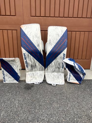 Hyperlite Goalie Full Set, Red And Blue, In Good Condition