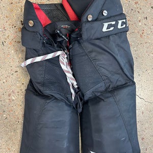 Black Used Senior Medium CCM JetSpeed FT390LE Hockey Pants