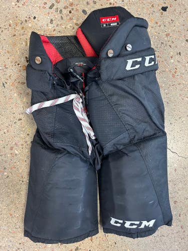 Black Used Senior Medium CCM JetSpeed FT390LE Hockey Pants
