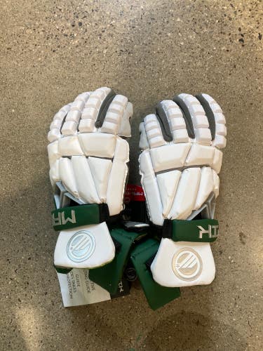 Green New Maverik Max Lacrosse Gloves 12"