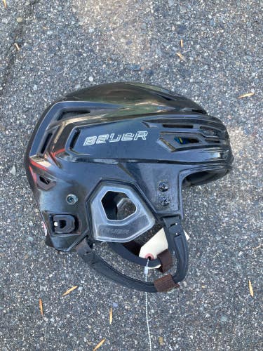 Black Used Medium Bauer Re-Akt 150 Helmet