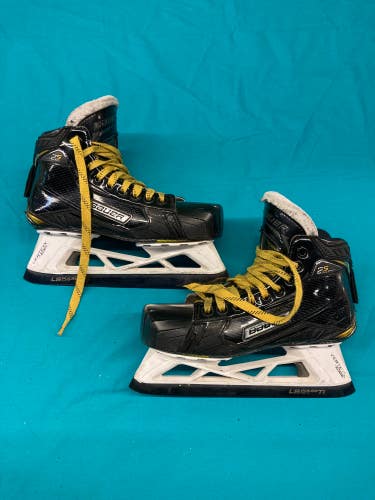 Used Intermediate Bauer Supreme 2S Pro Hockey Goalie Skates Regular Width Size 5