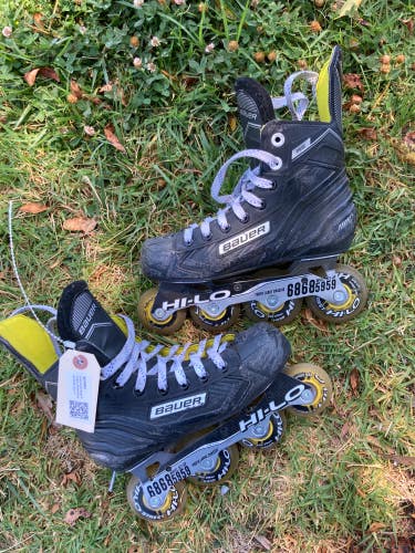 Used Youth Bauer RS Inline Skates Regular Width Size 12