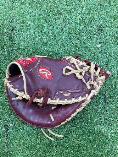 Used Rawlings Sandlot Series Right Hand Throw Catcher's Baseball Glove 33"