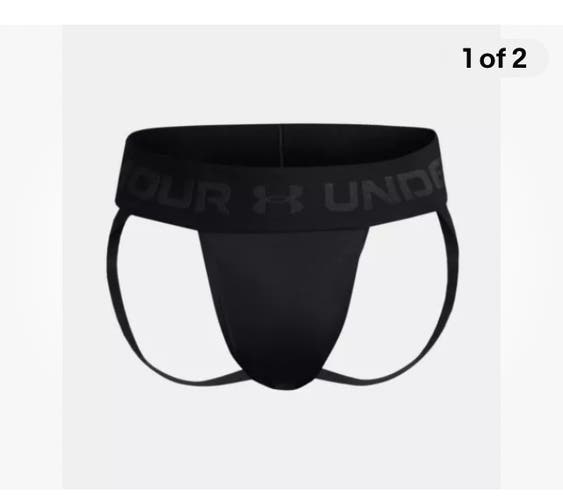 Under Armour athletic supporter, jockstrap, black extra large