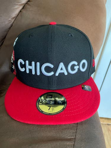 Chicago Bulls New Era NBA City Edition Fitted Hat 7 1/2