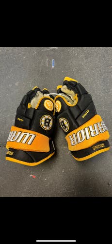 Rare Warrior Pro Stock Boston Bruins Gloves