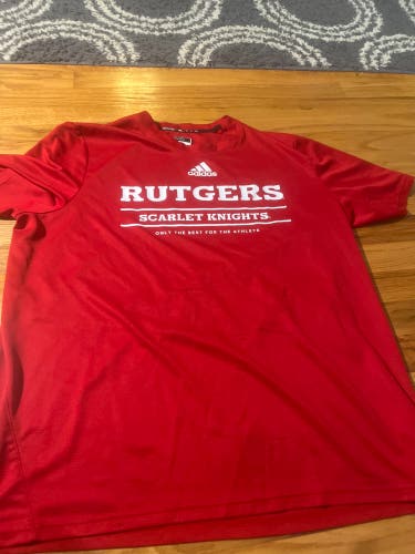 Rutgers Lacrosse Red New Men's Adidas Shirt
