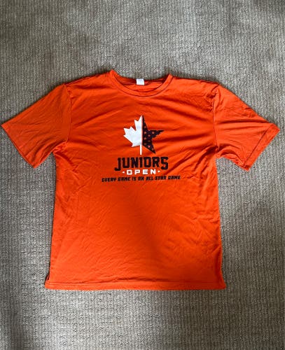 Juniors Open Showcase Orange Shooter Shirt