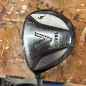 Used Men's TaylorMade Left Hand Stiff Flex 5 Wood V Steel Fairway Wood
