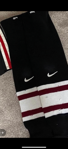 Black Used Senior Large Socks Pro Stock