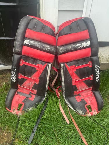 Used Vintage 32" McM Cobra Ice Hockey Goalie Leg Pads