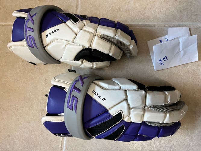 Stx cell lacrosse gloves large size 13