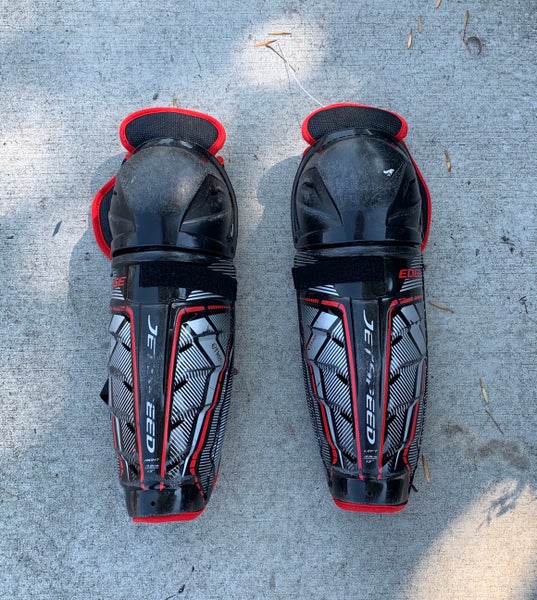 Used Senior CCM Jetspeed edge Shin Pads 13"