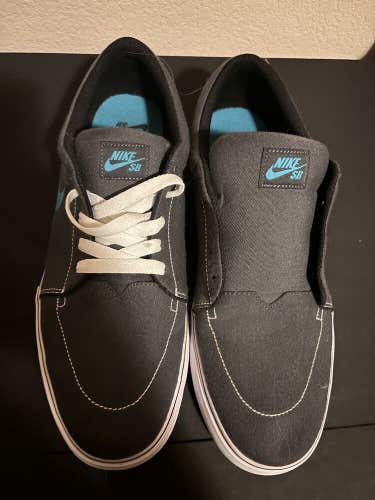 Nike SB Satire Canvas Skate Shoes Blue Turquoise 555380-030 US Men’s Size 13