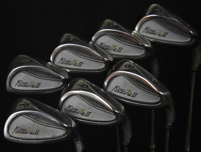 KING COBRA OVERSIZE IRONS SET 4 5 6 7 8 9 P LENGTH:  (6) 38 IN  RIGHT HANDED