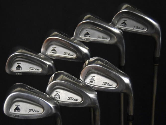 TITLEIST DCI IRONS SET 3 4 6 7 8 9 P LENGTH:  (6) 37.75 IN  RIGHT HANDED