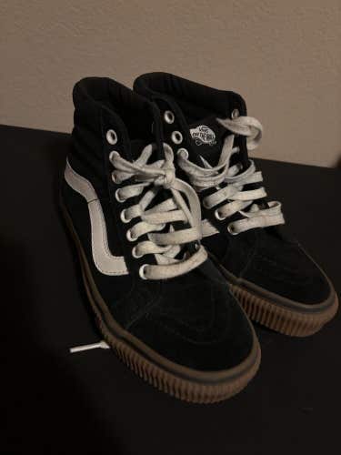 Vans High Top Black Gum Bottom Sneakers Men’s Size US 4