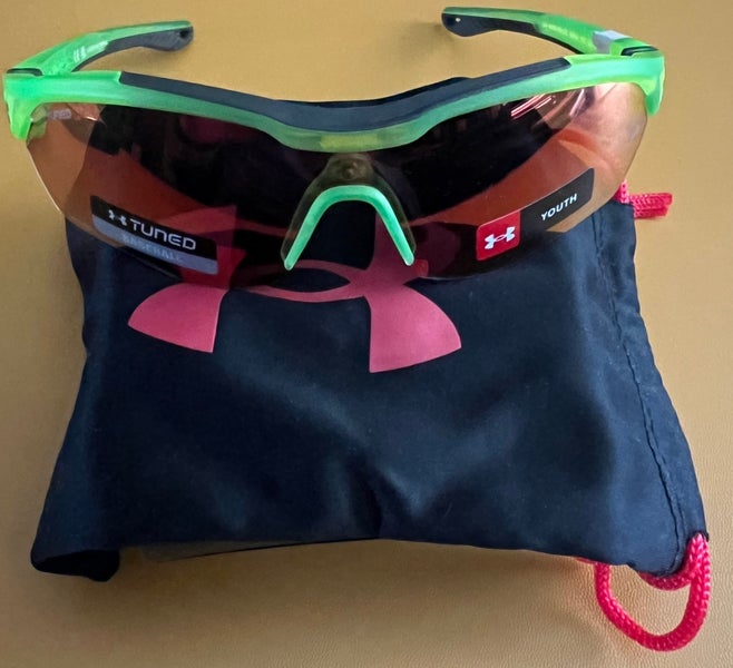 UA YOUTH Tuned Baseball sunglasses (Lime green)