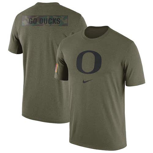 NWT men's XL Oregon Ducks Nike military appreciation tee Shirt team issue FTBL