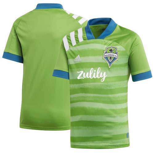 NWT youth size XL Adidas Seattle Sounders FC home jersey zulily