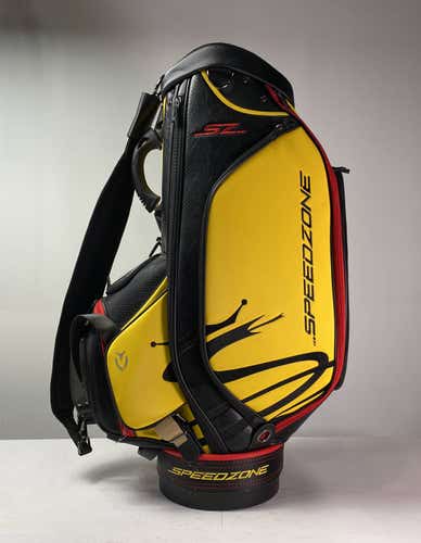 Vessel Cobra Speedzone Tour Staff Bag Yellow 6-Way Divide Single Strap Golf Bag