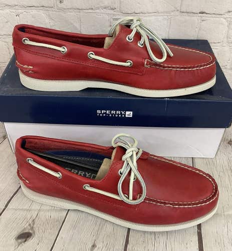 Sperry Top-Sider 1808609 A/O Grimson Red Men's Boat Shoes US 7 UK 6 EUR 39.5