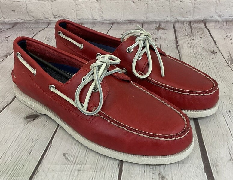Sperry Top-Sider 1808609 A/O Grimson Red Men's Boat Shoes US 7.5 UK 6.5 EUR 40