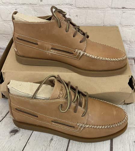 Sperry Top-Liner 14175 Men's Leather A/O Chukka Boots Sahara Tan US 8 UK
