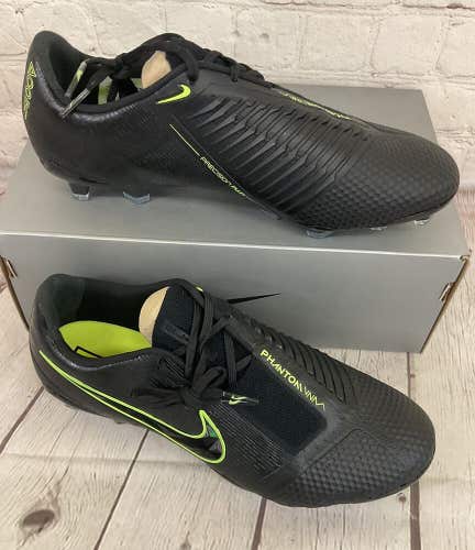 Nike AO7541 007 Phantom Venom Elite FG Unisex Soccer Cleats Black Volt Yellow
