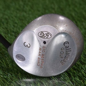 CALLAWAY GOLF BIG BERTHA WAR BIRD 3 WOOD RCH 96 SERIES FIRM FLEX SHAFT