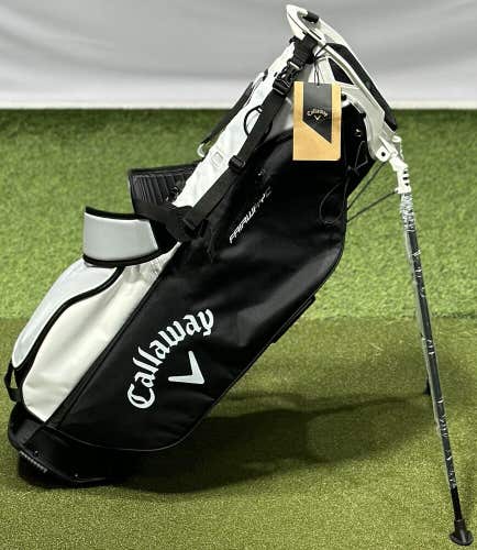Callaway Fairway C Stand Double Strap 4-Way Golf Bag White/Black NEW #97556
