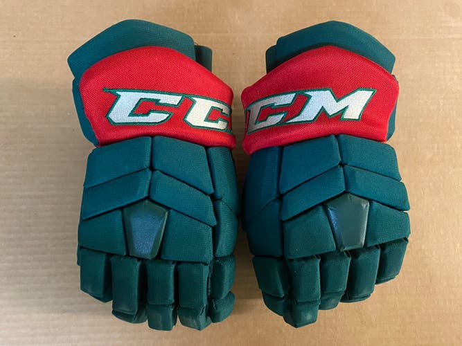 CCM HGTK Tacks Pro Stock 13" Hockey Gloves Wild Green 62404