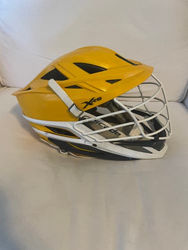 Cascade XRS Lacrosse Helmet - Yellow & Black with Pearl White Facemask (retail: $350)