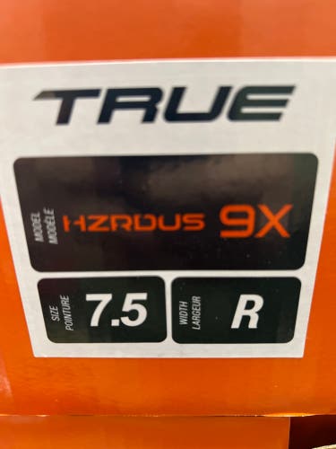 New Senior True Regular Width  7.5 HZRDUS 9X Hockey Skates