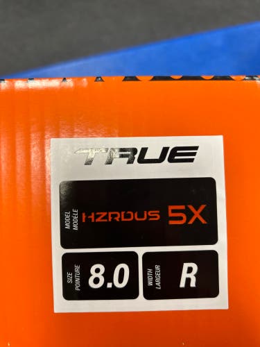 New Senior True Regular Width  8 HZRDUS 5X Hockey Skates